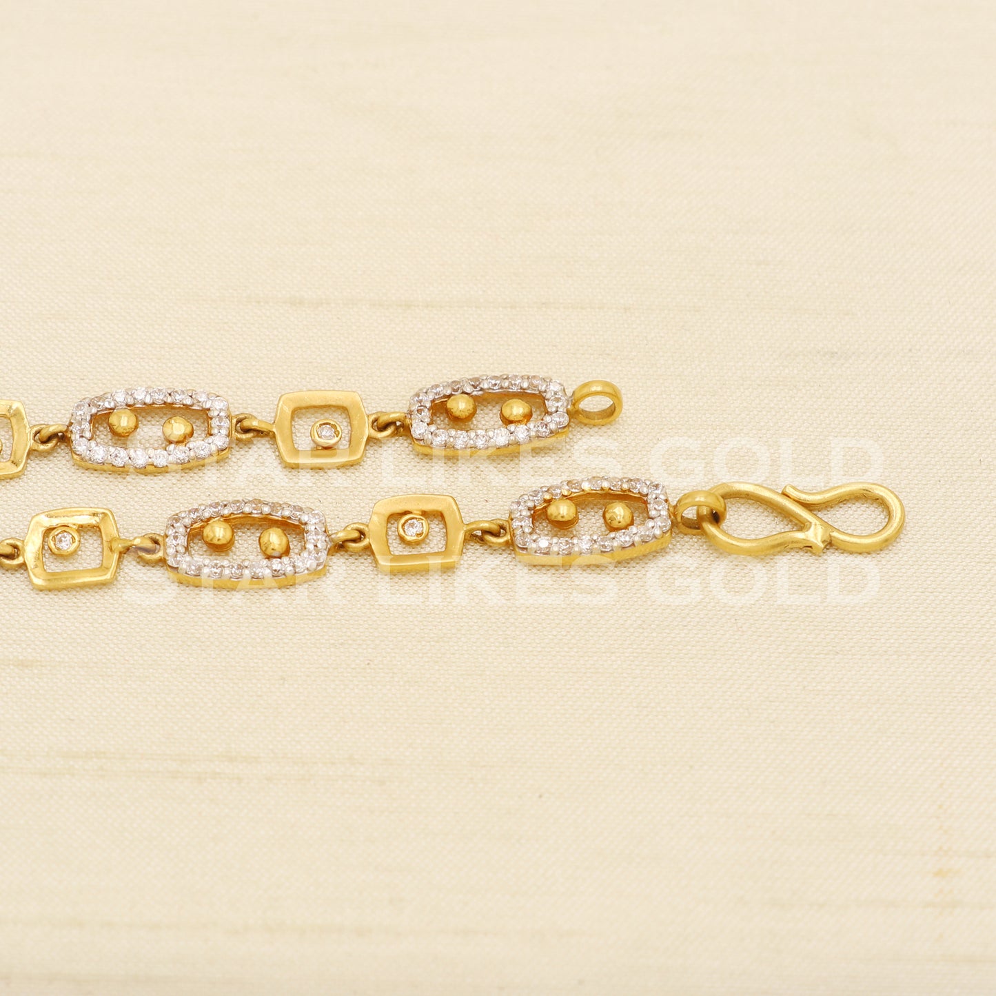 22 karat 22k gold Zircons Women Bracelet jewelry, PR1539