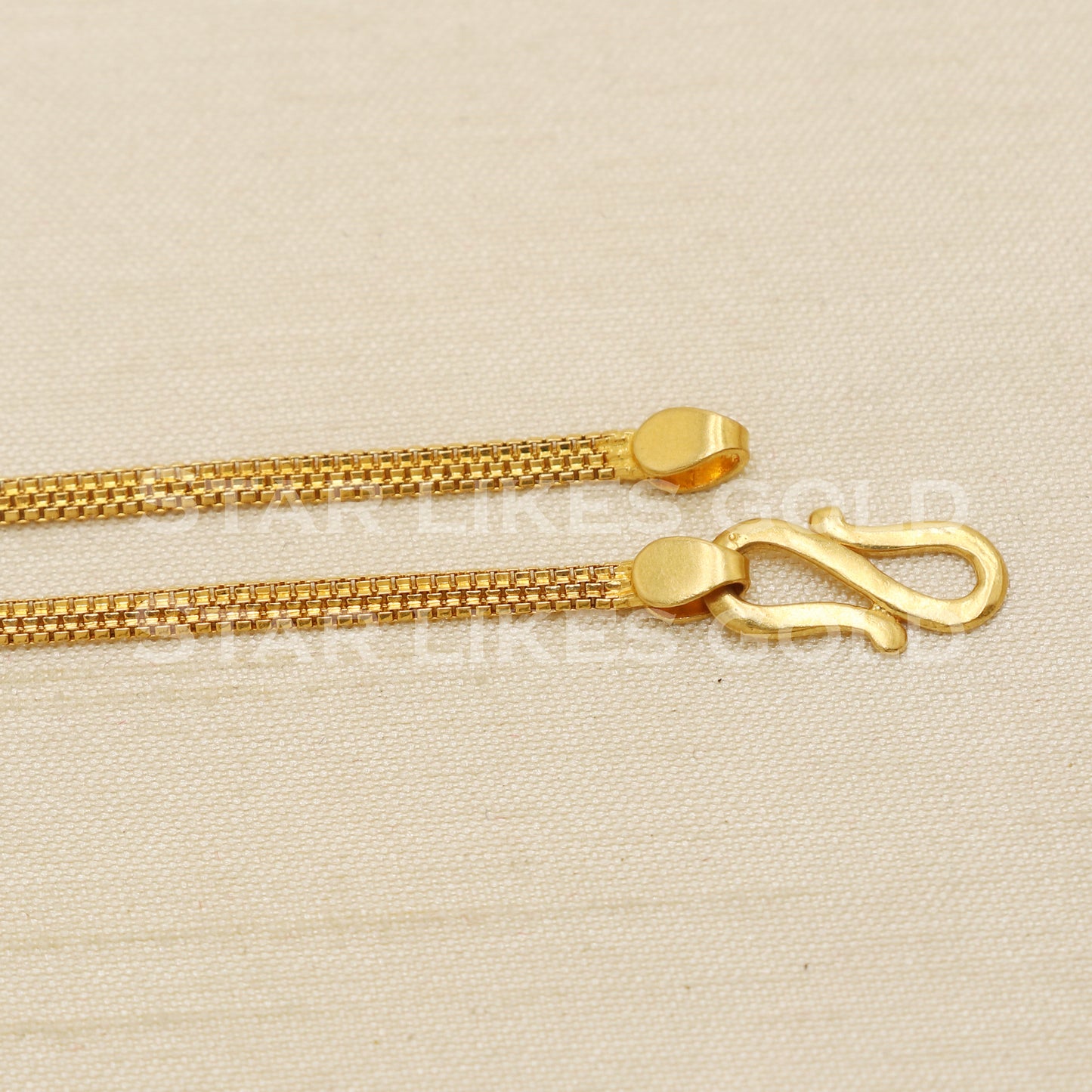 Hallmarked 22 karat 22k gold Women Heart Bracelet jewelry, PR1540