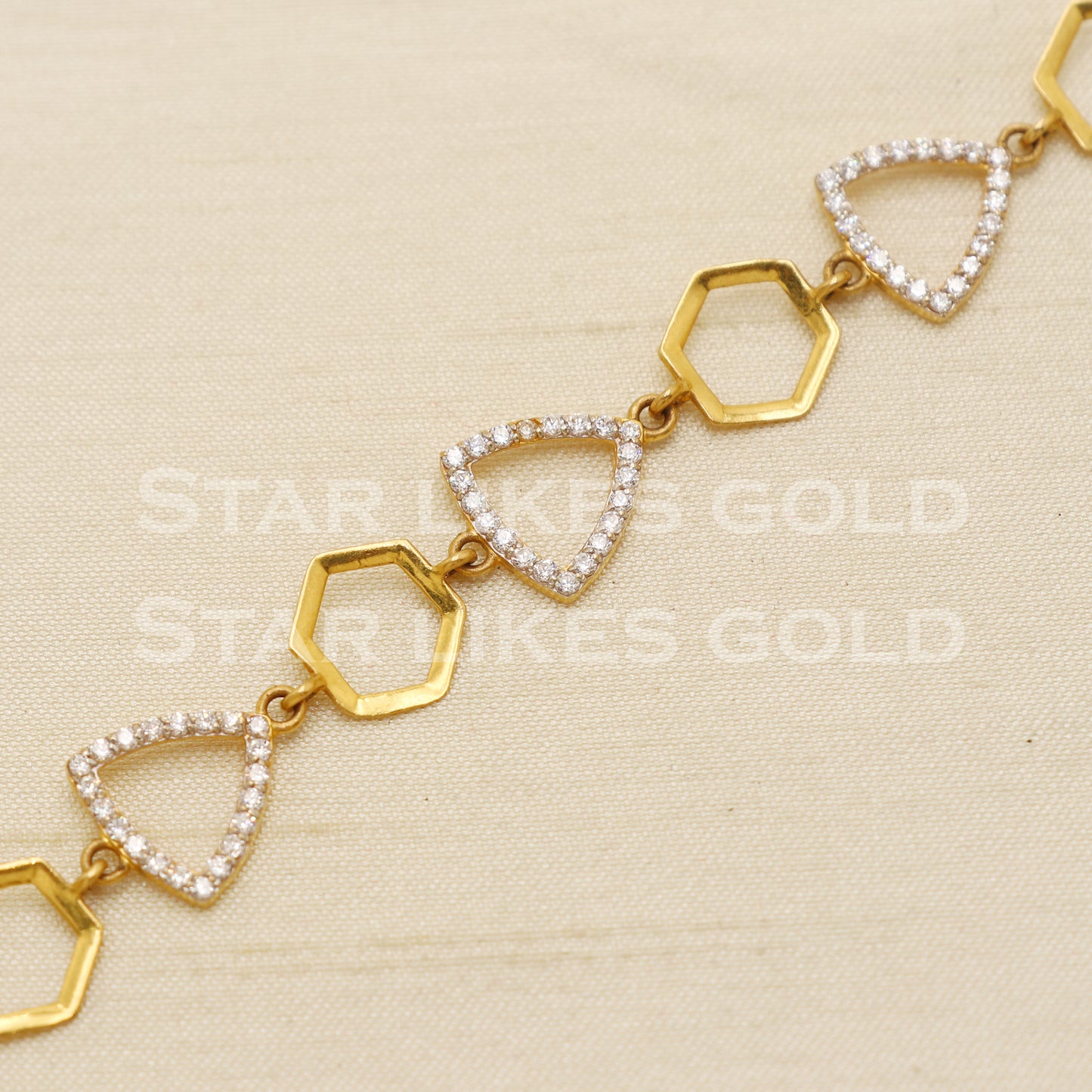 22 karat 22k gold Zircons Women Bracelet jewelry, PR1546