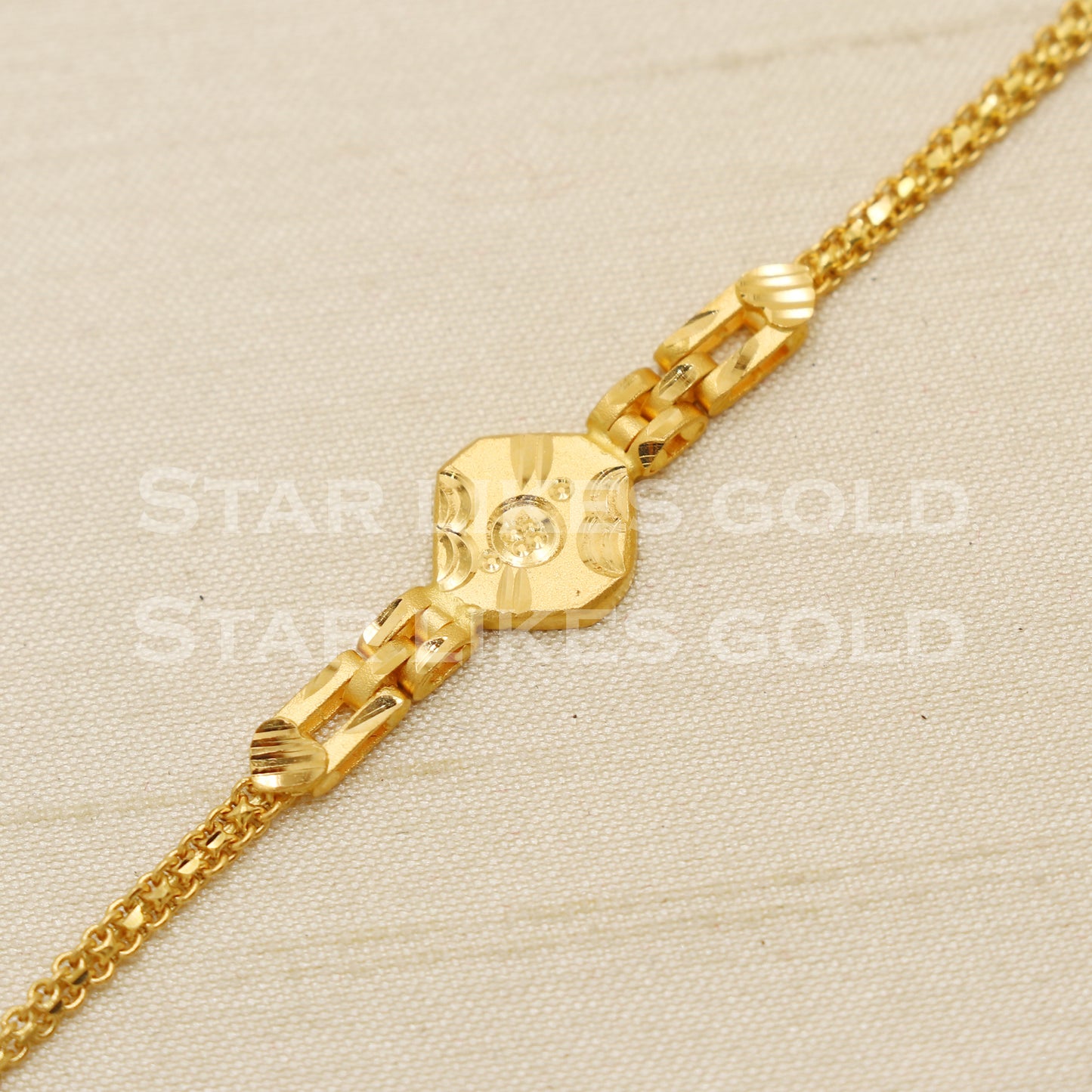 Hallmarked 22 karat 22k gold Child Baby Bracelet Jewelry for Gift, PR1548