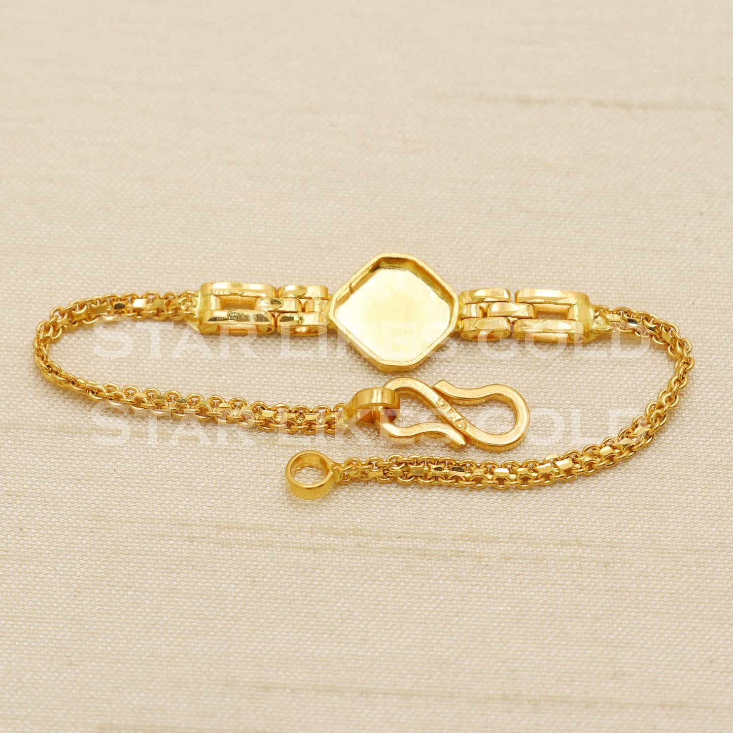 Hallmarked 22 karat 22k gold Child Baby Bracelet Jewelry for Gift, PR1548