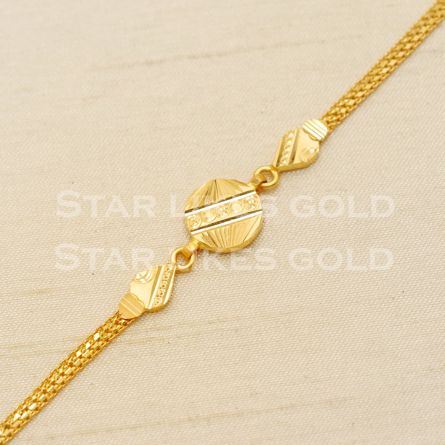 Hallmarked 22 karat 22k gold Child Baby Bracelet Jewelry for Gift, PR1550