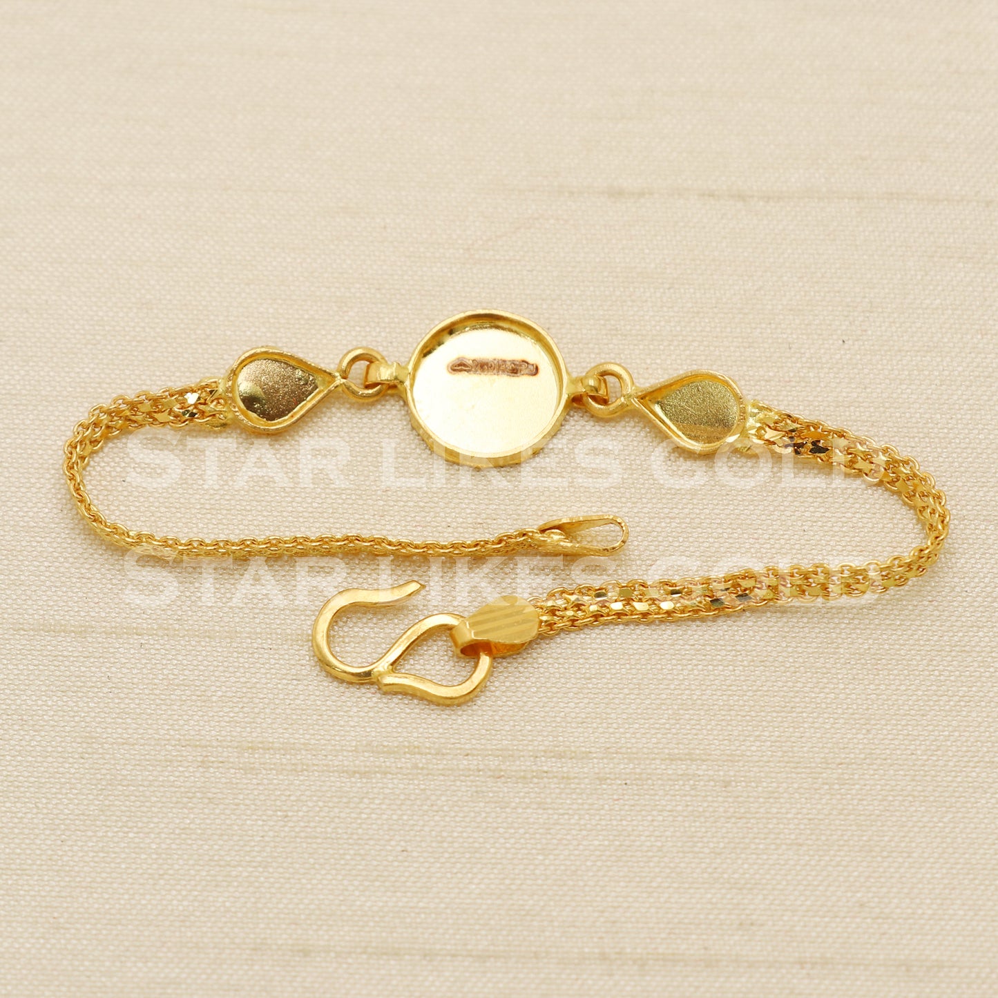 Hallmarked 22 karat 22k gold Child Baby Bracelet Jewelry for Gift, PR1550
