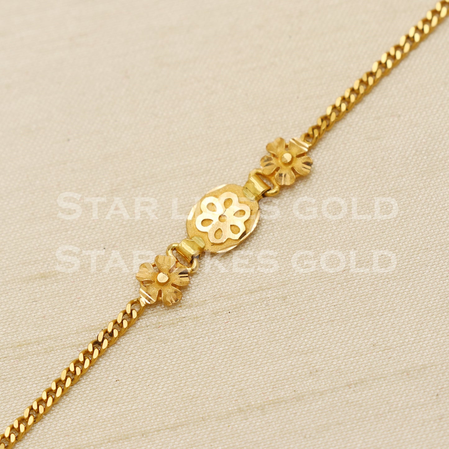 Hallmarked 22 karat 22k gold Child Baby Bracelet Jewelry for Gift, PR1551