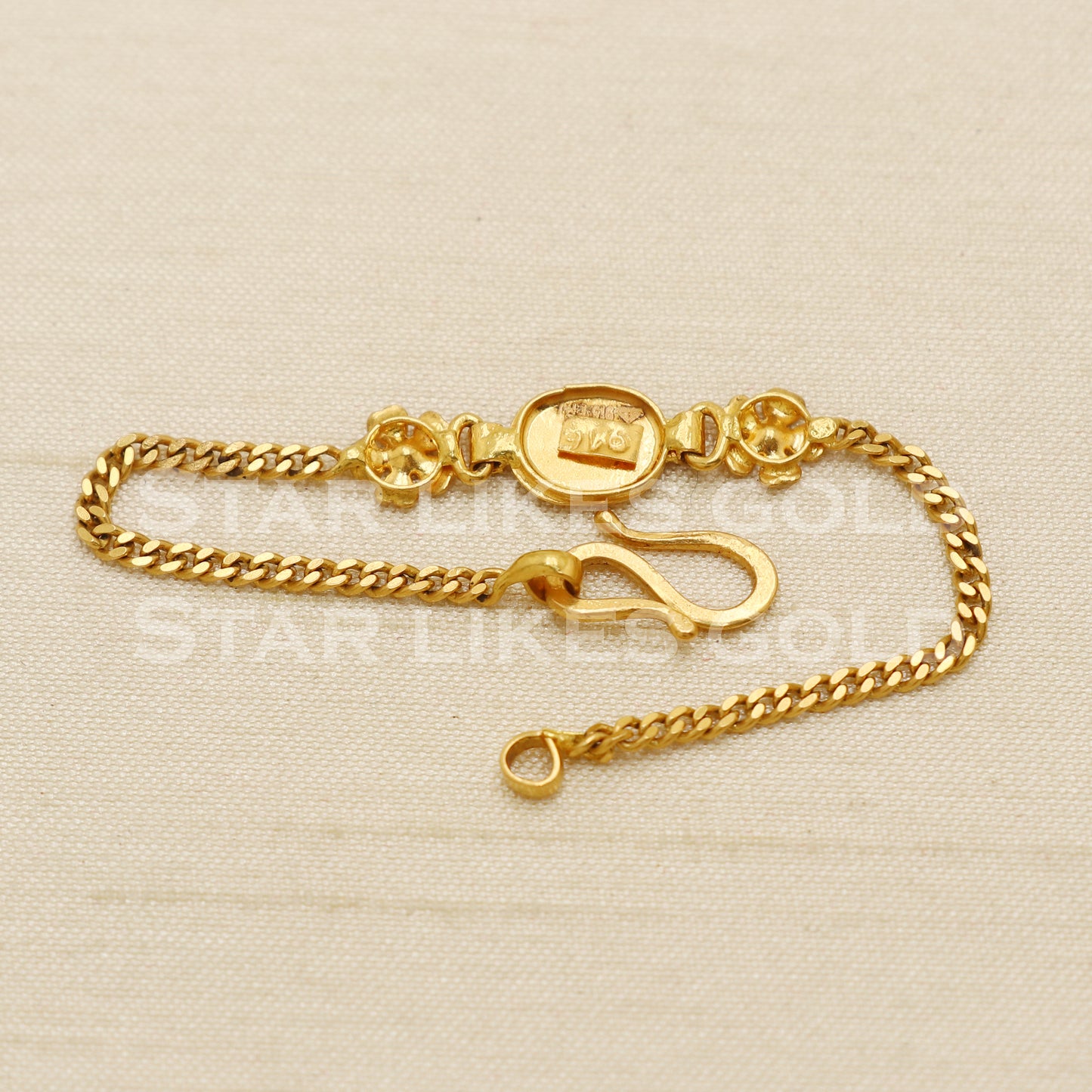 Hallmarked 22 karat 22k gold Child Baby Bracelet Jewelry for Gift, PR1551