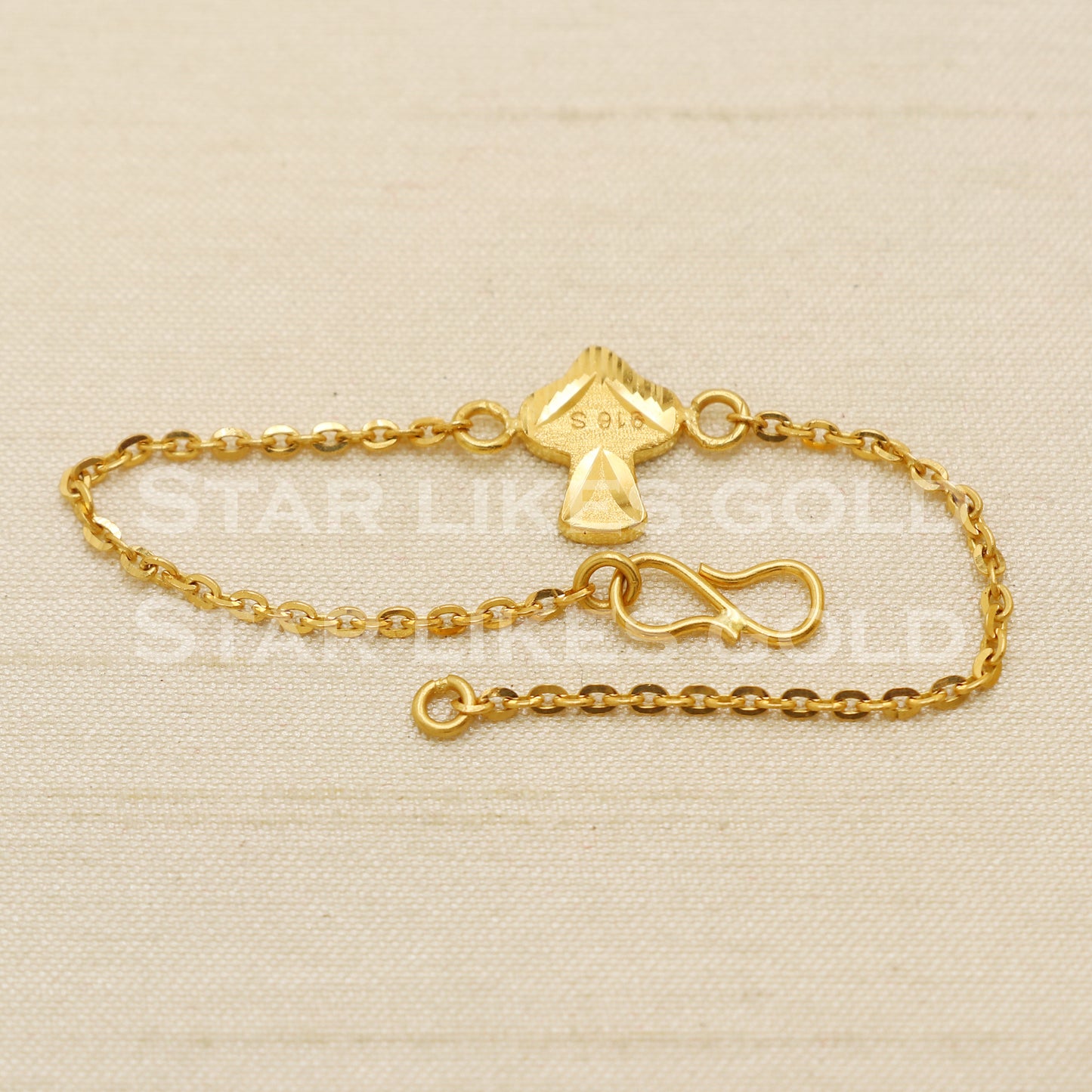 22 karat 22k gold Child Baby Bracelet Charms Jewelry for Birthday Gift, PR1552