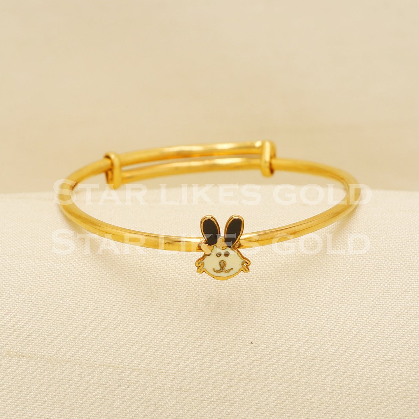 22 karat 22k gold Child Baby Bangle Bracelet Charms Jewelry for Birthday Gift, PR1554