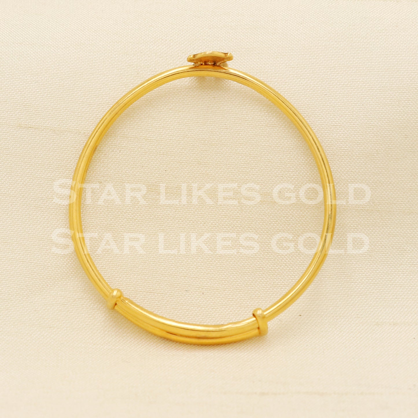 22 karat 22k gold Child Baby Bangle Bracelet Charms Jewelry for Birthday Gift, PR1554