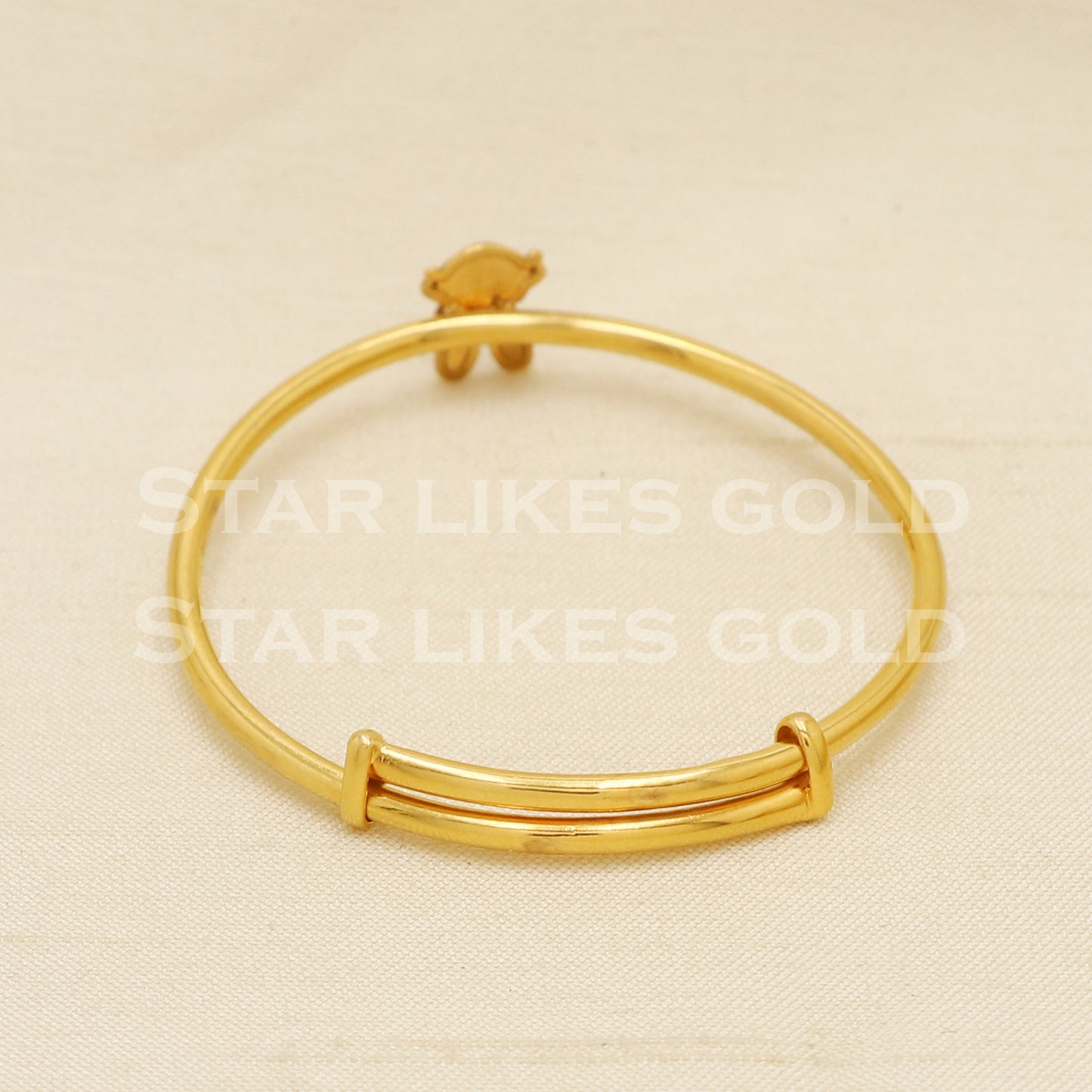 22 karat 22k gold Child Baby Bangle Bracelet Charms Jewelry for Birthday Gift, PR1554