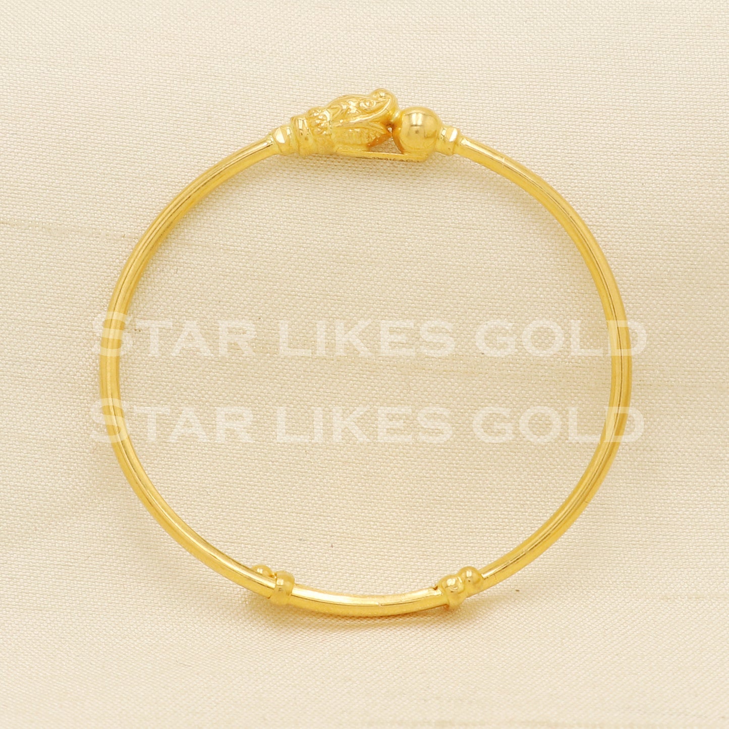 22 karat 22k gold Child Baby Bangle Bracelet Charms Jewelry for Birthday Gift, PR1555