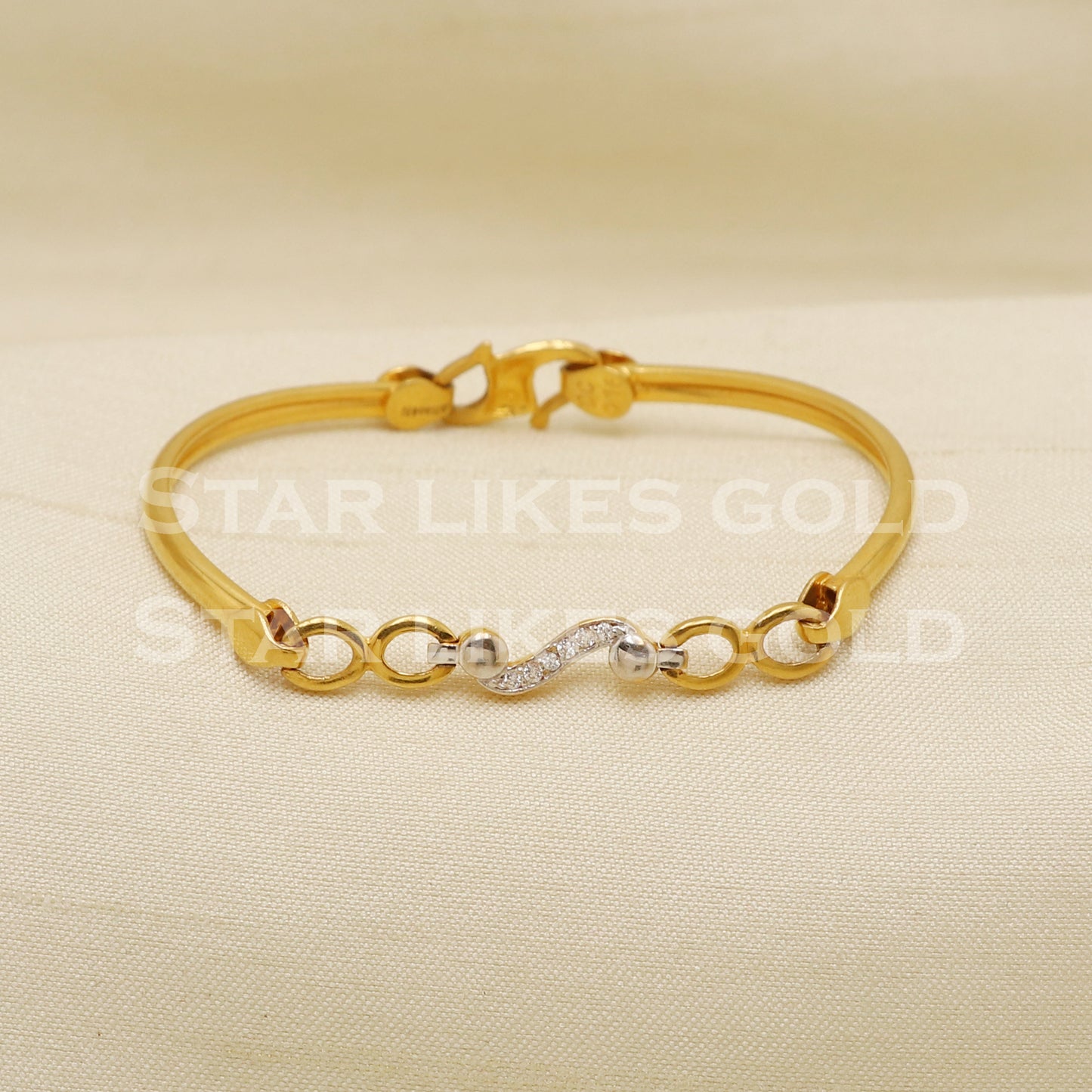 22 karat 22k gold Child Baby Bangle Bracelet Charms Jewelry for Birthday Gift, PR1559