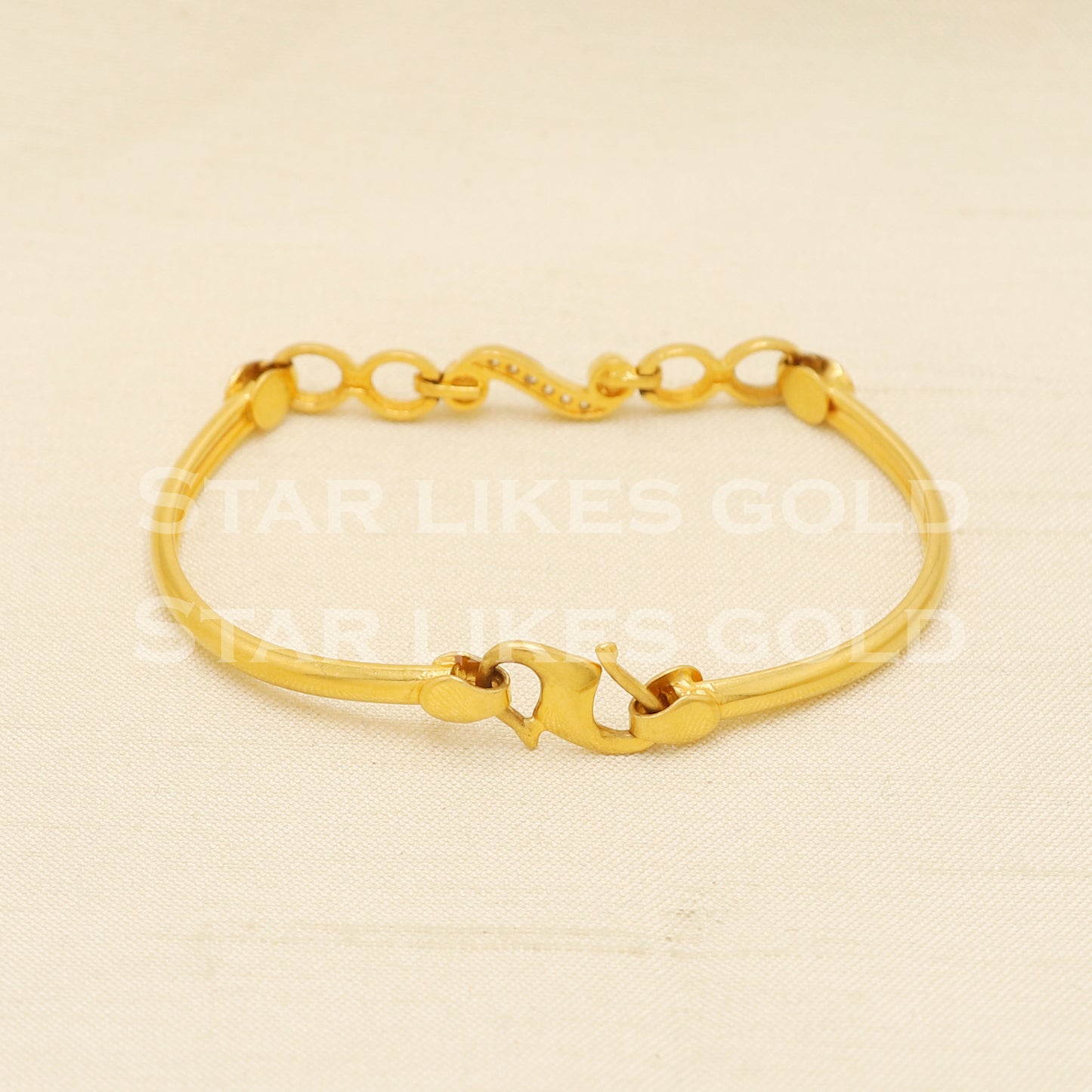 22 karat 22k gold Child Baby Bangle Bracelet Charms Jewelry for Birthday Gift, PR1559