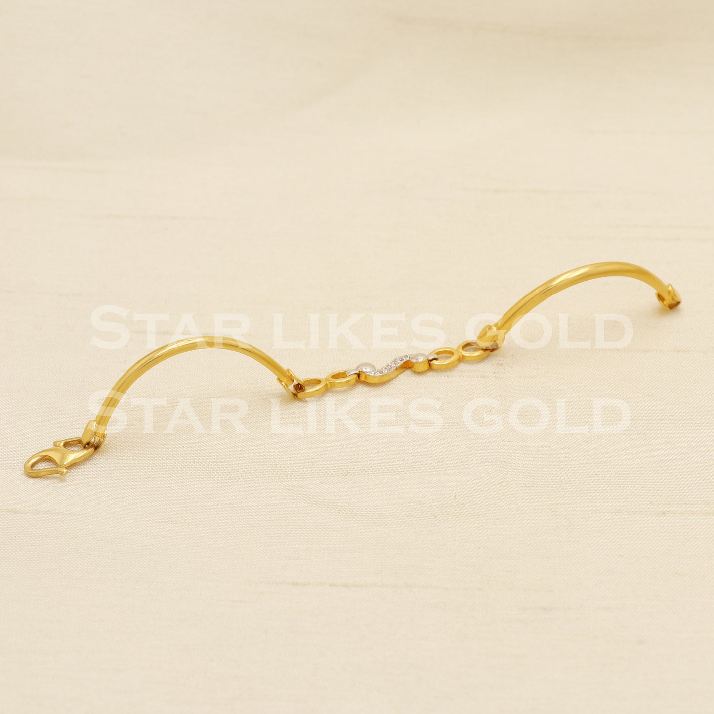 22 karat 22k gold Child Baby Bangle Bracelet Charms Jewelry for Birthday Gift, PR1559