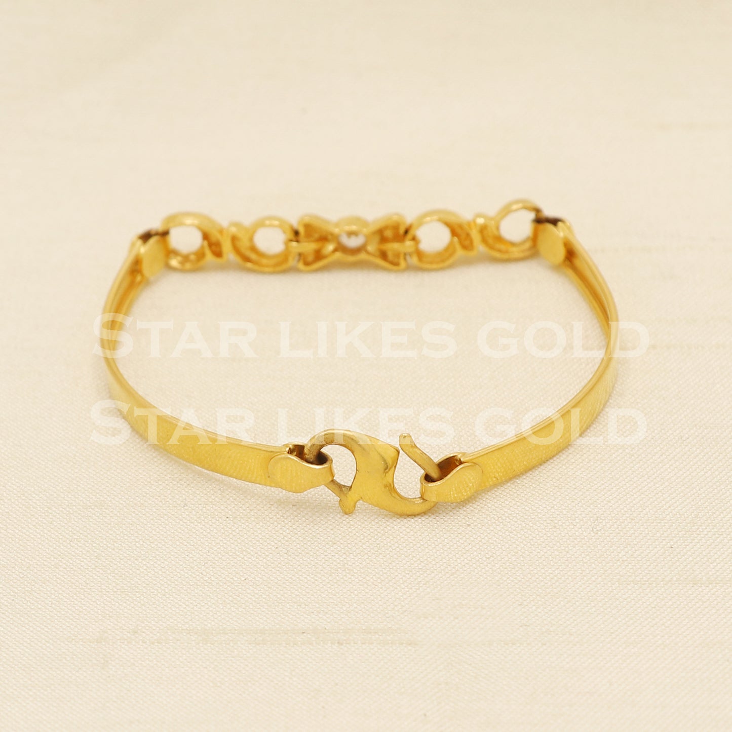 22 karat 22k gold Child Baby Bangle Bracelet Charms Jewelry for Birthday Gift, PR1560