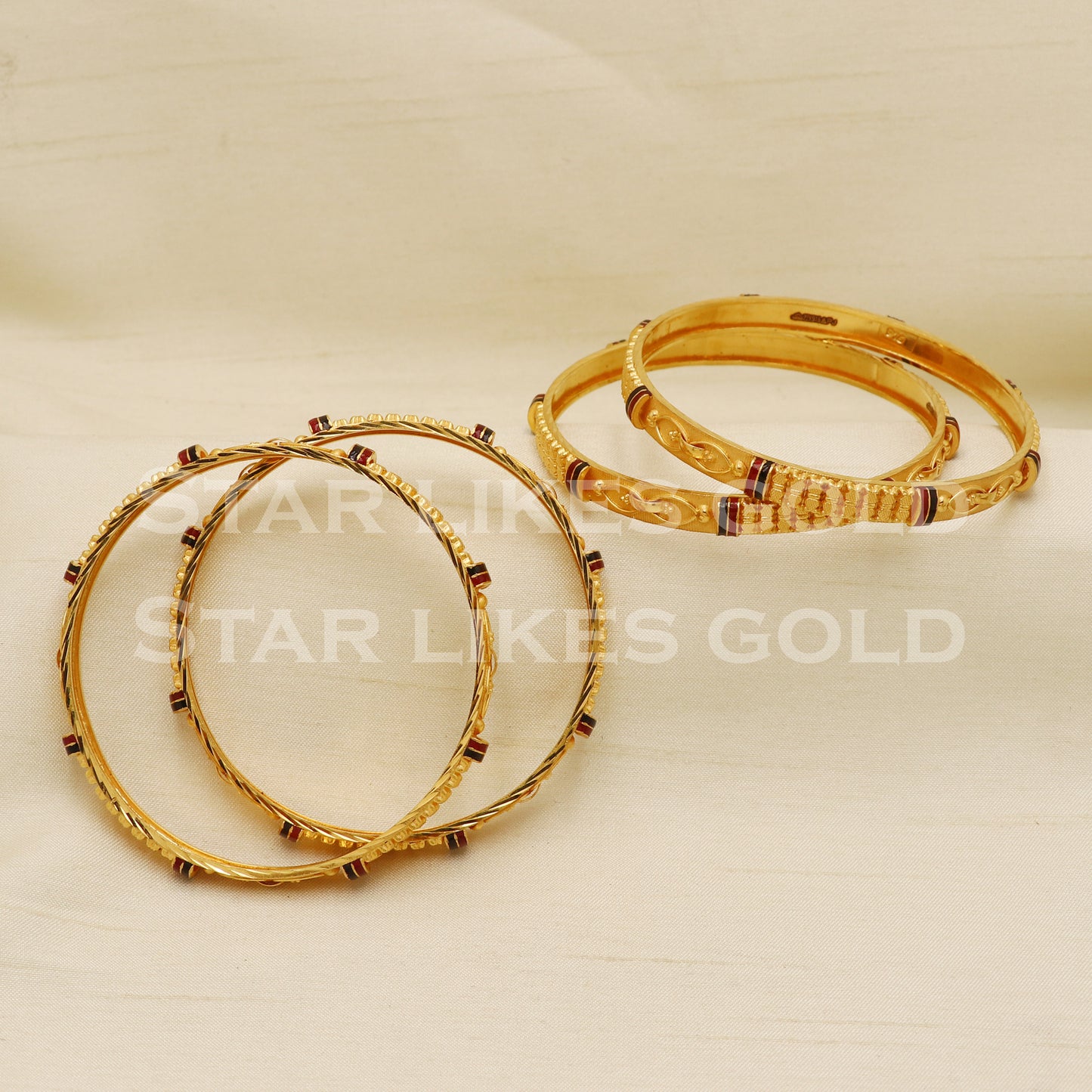 22 karat 22k gold Bangle Bracelet Jewelry, PR1572