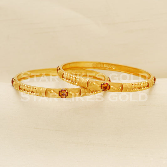 22 karat 22k gold Bangle Bracelet Jewelry, PR1576