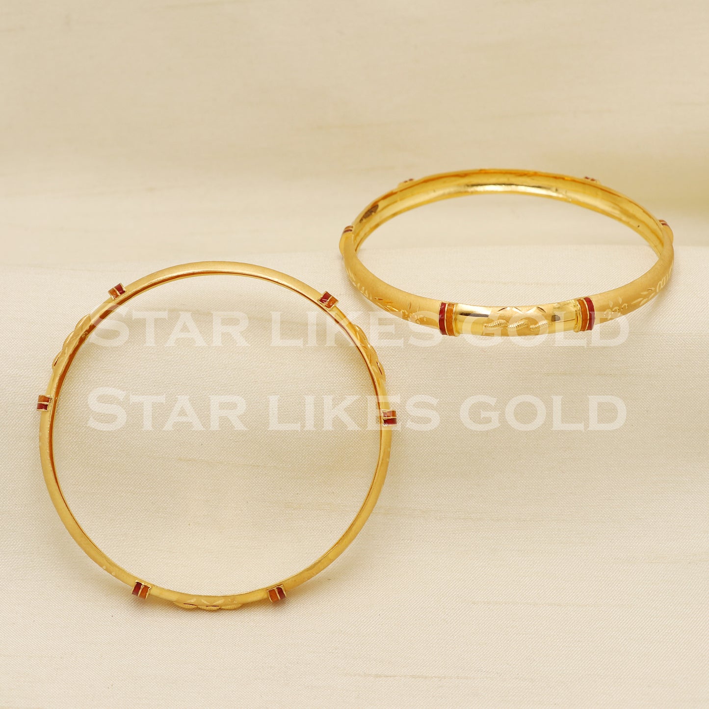 22 karat 22k gold Bangle Bracelet Jewelry, PR1577