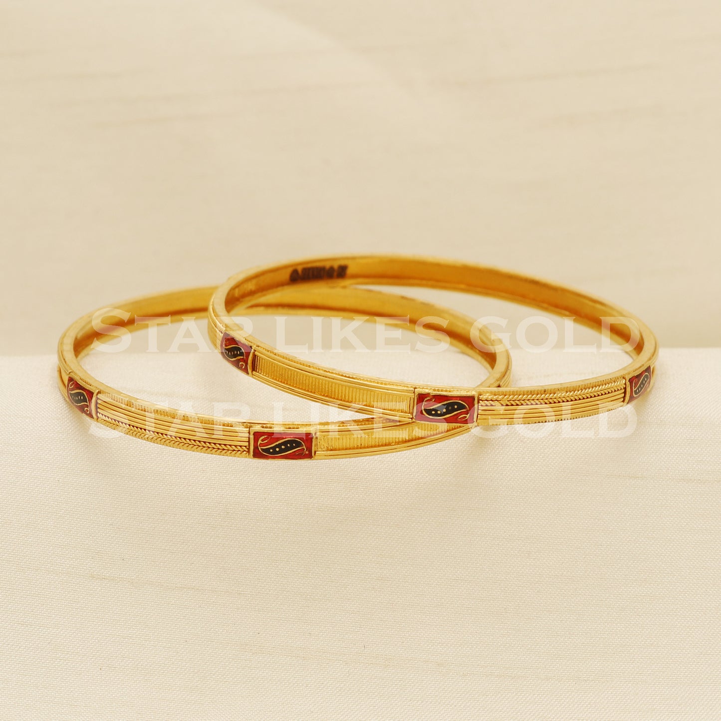 22 karat 22k gold Bangle Bracelet Jewelry, PR1579