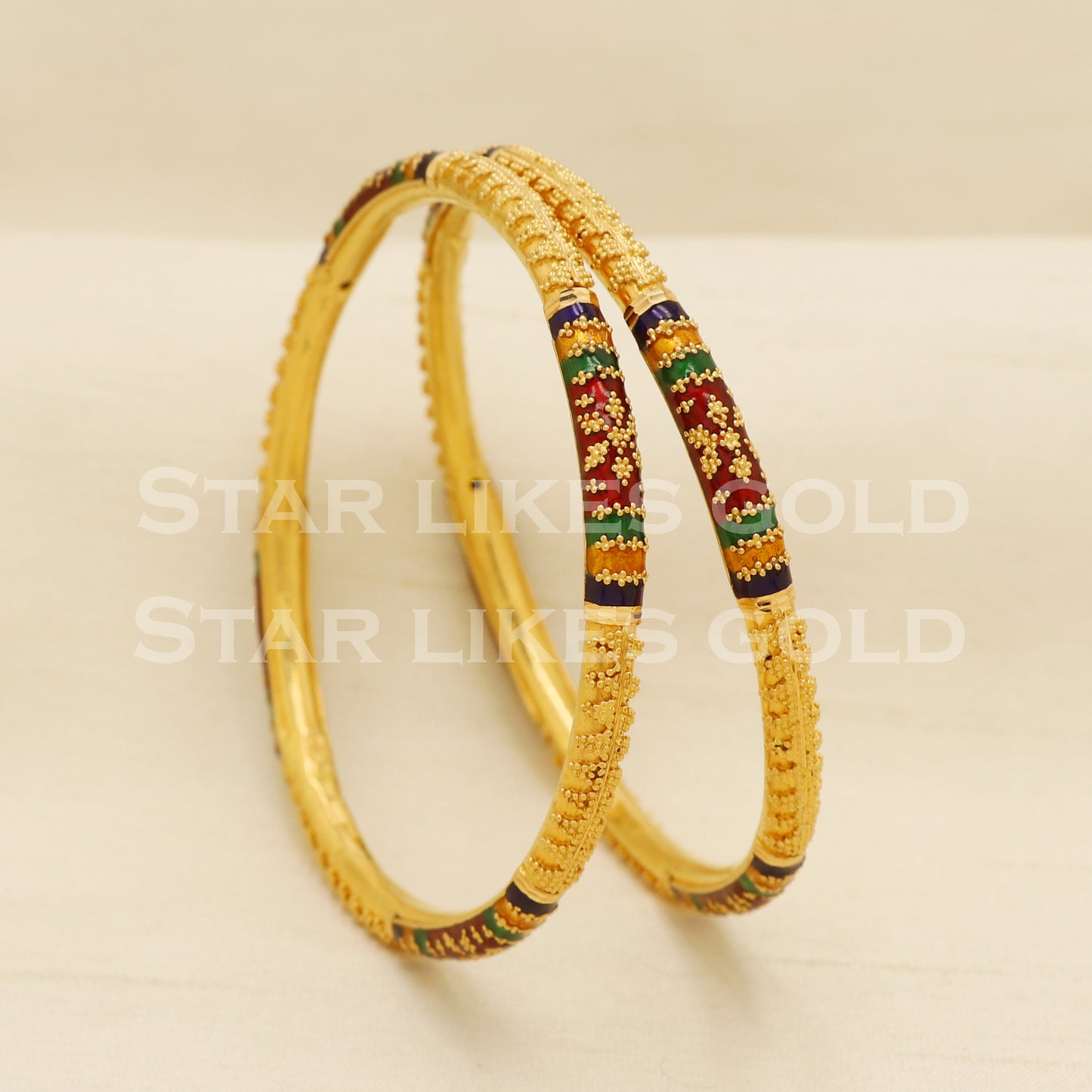 22 karat 22k gold Bangle Bracelet Jewelry, PR1582