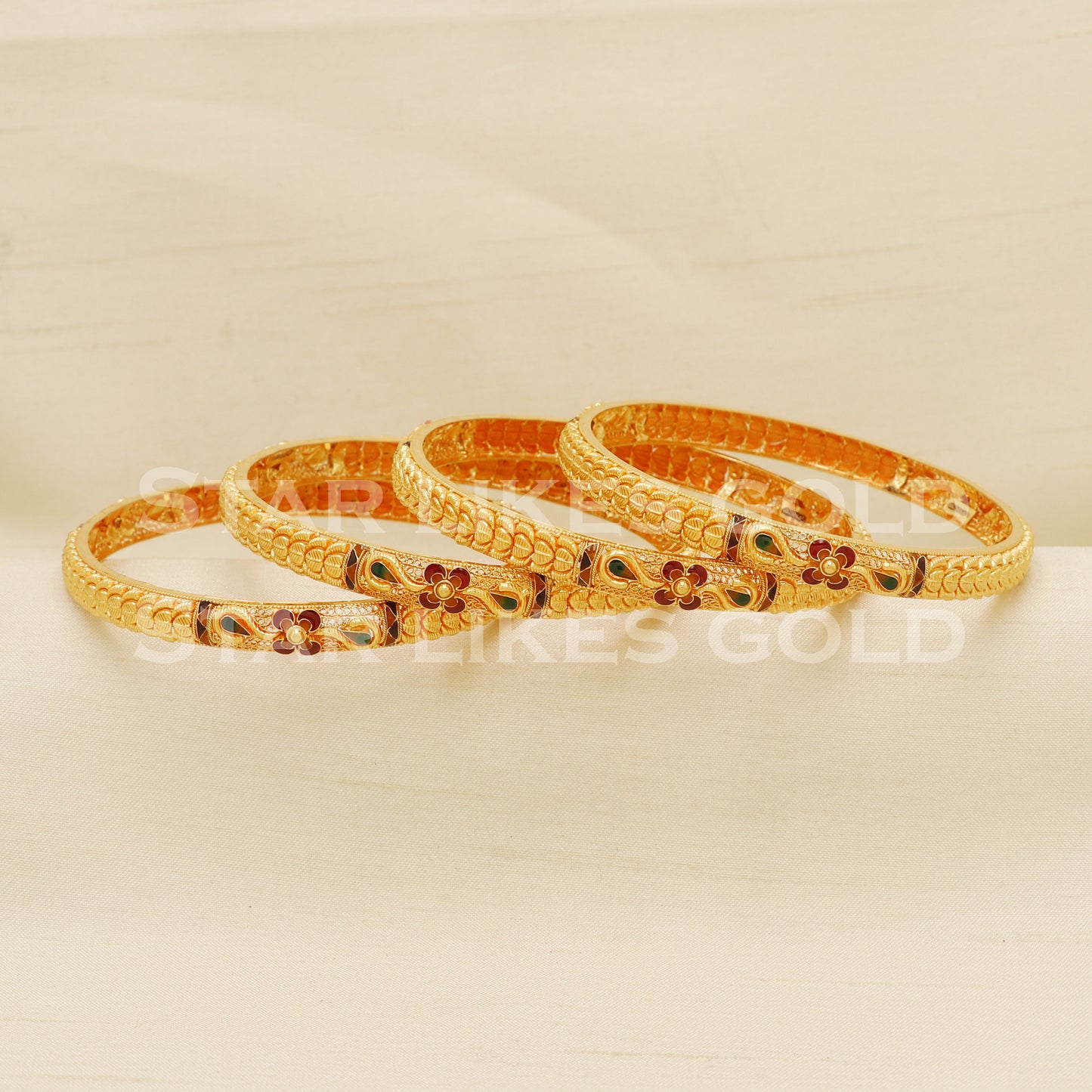 22 karat 22k gold Bangle Bracelet Jewelry, PR1585