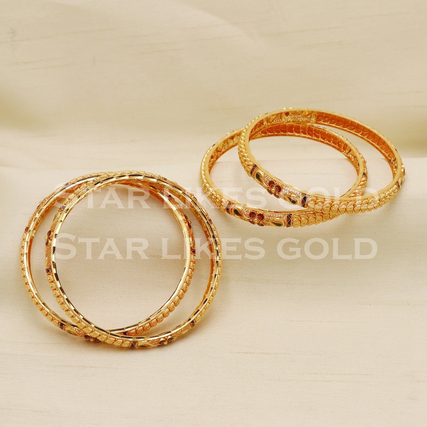 22 karat 22k gold Bangle Bracelet Jewelry, PR1585