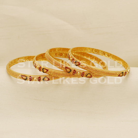 22 karat 22k gold Bangle Bracelet Jewelry, PR1587