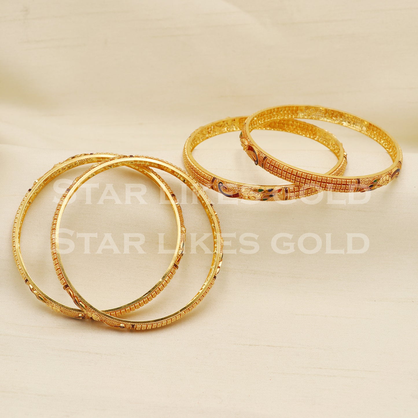 22 karat 22k gold Bangle Bracelet Jewelry, PR1588
