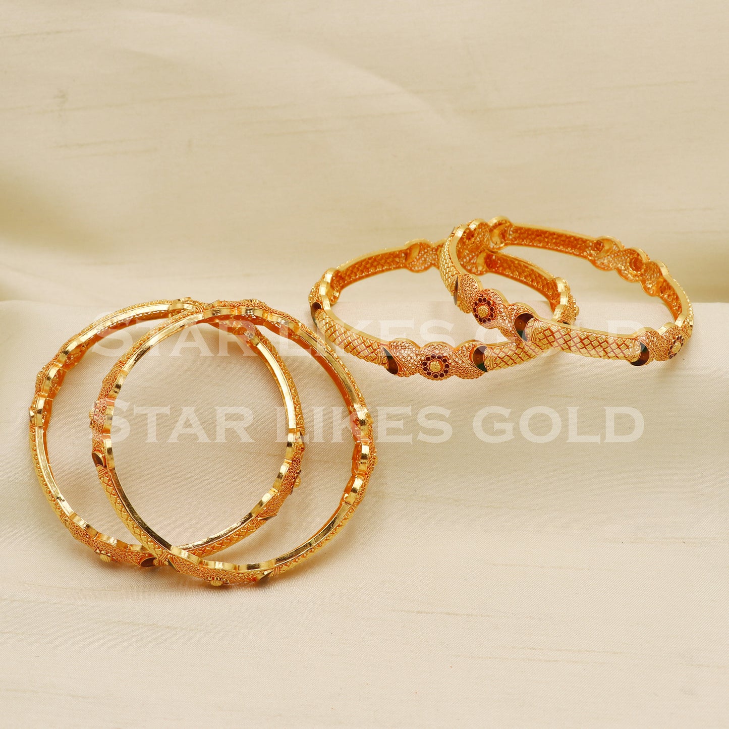 22 karat 22k gold Bangle Bracelet Jewelry, PR1589