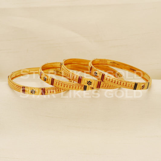 22 karat 22k gold Bangle Bracelet Jewelry, PR1590