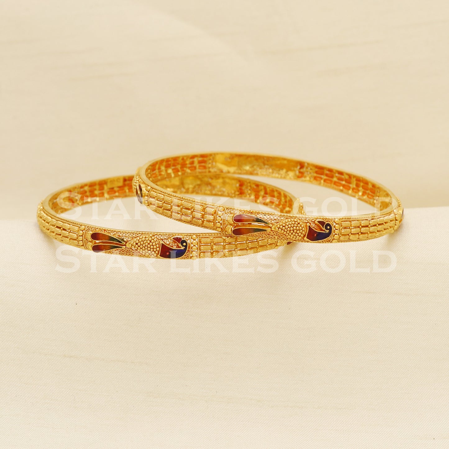 22 karat 22k gold Bangle Bracelet Jewelry, PR1591