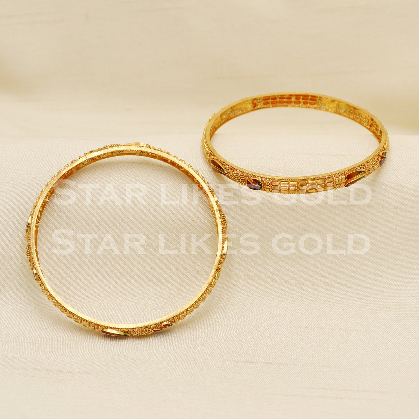 22 karat 22k gold Bangle Bracelet Jewelry, PR1591