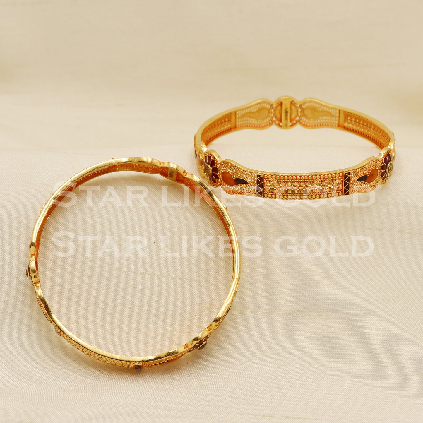 22 karat 22k gold Bangle Bracelet Jewelry, PR1592