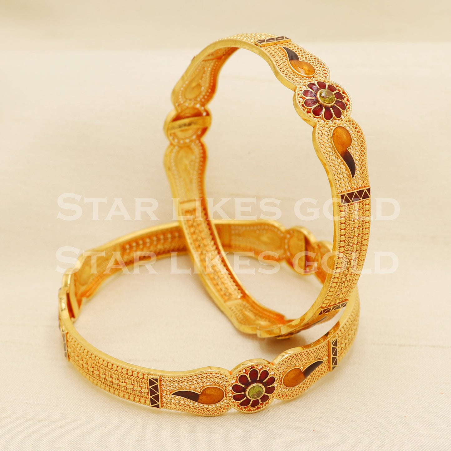 22 karat 22k gold Bangle Bracelet Jewelry, PR1592