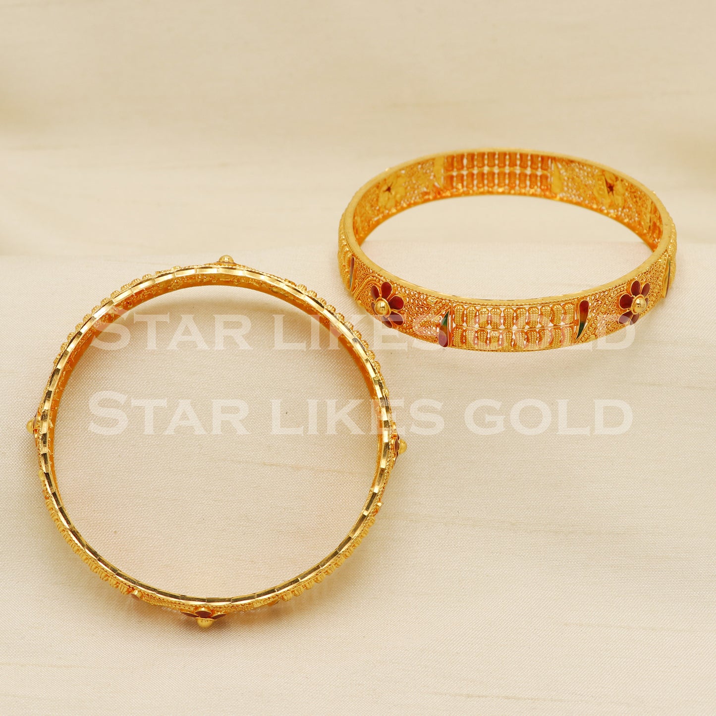 22 karat 22k gold Bangle Bracelet Jewelry, PR1593