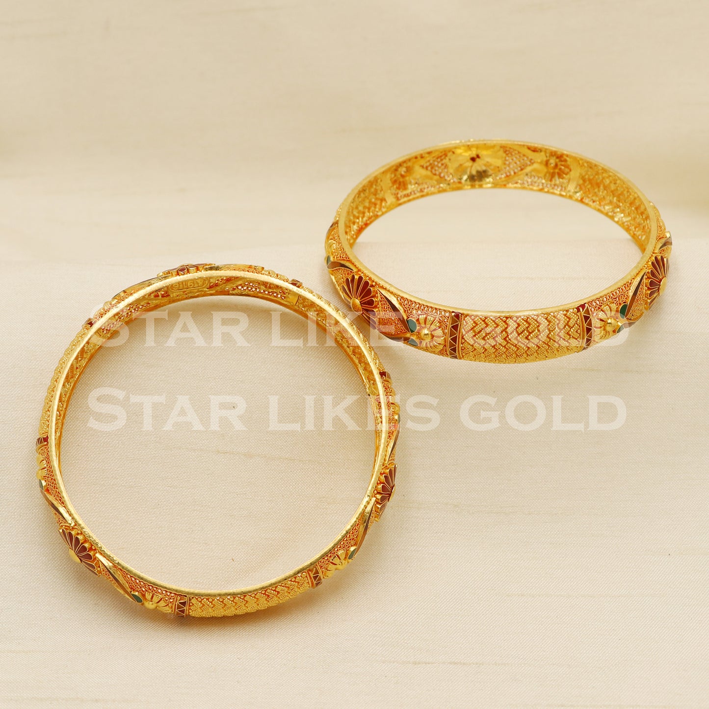 22 karat 22k gold Bangle Bracelet Jewelry, PR1594