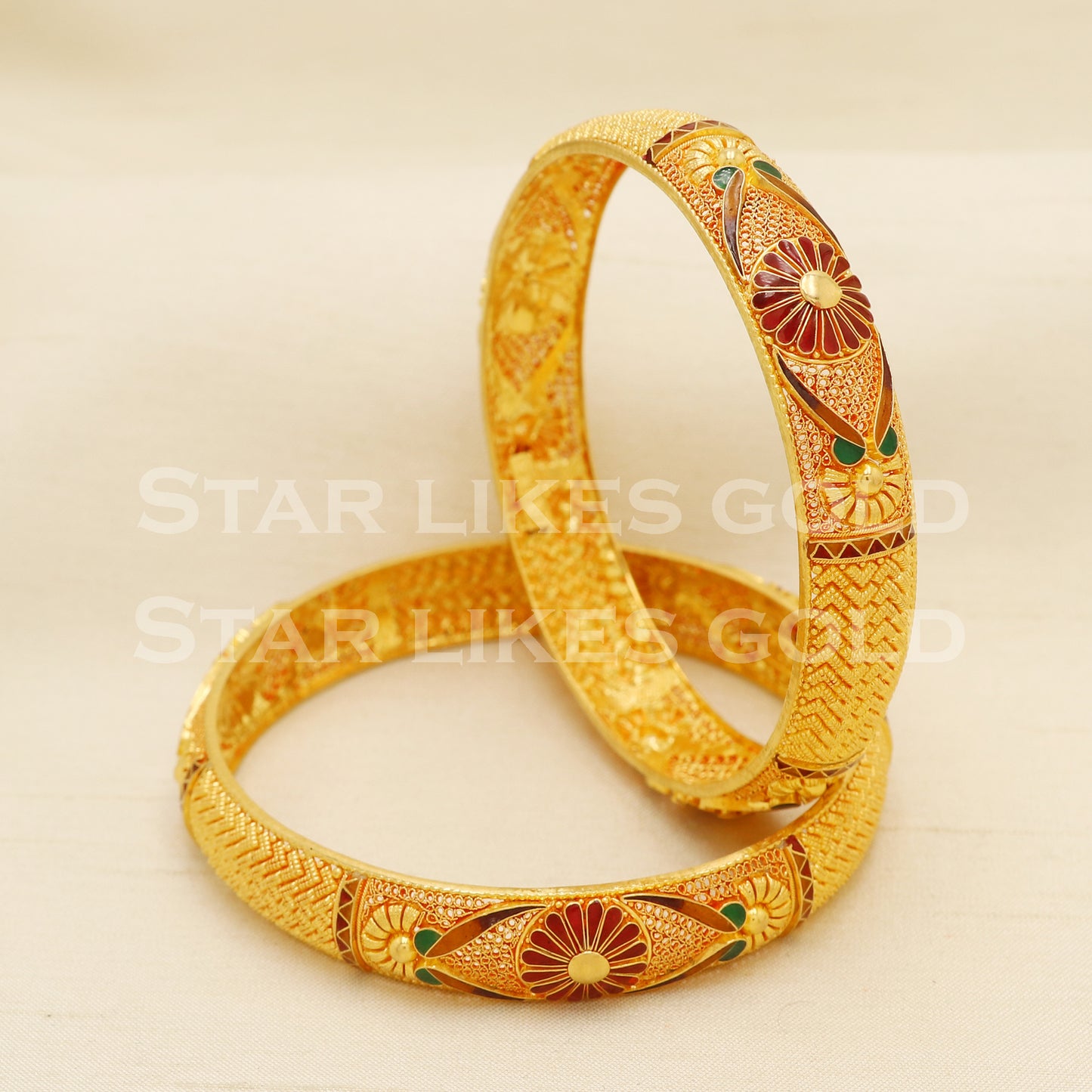 22 karat 22k gold Bangle Bracelet Jewelry, PR1594