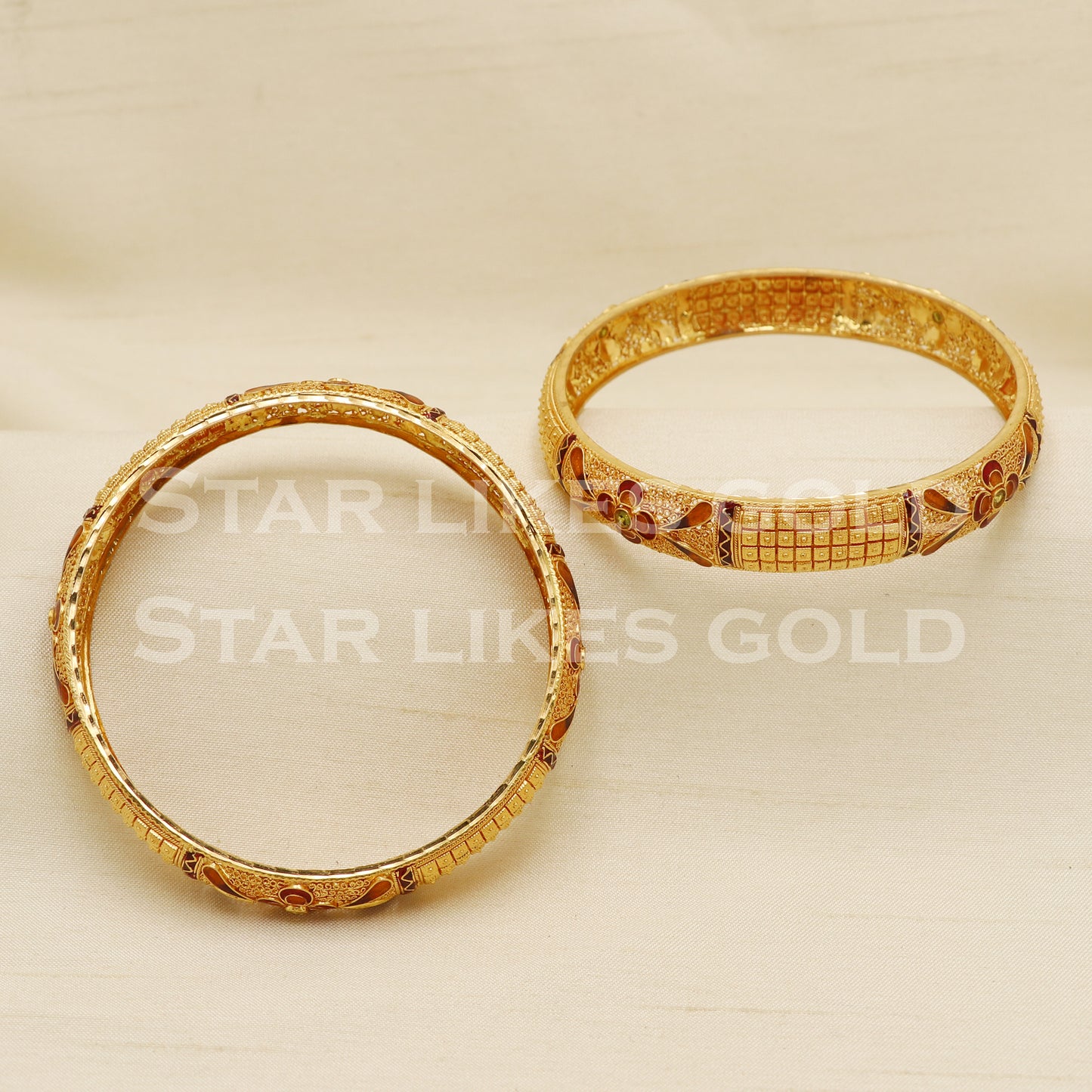 22 karat 22k gold Bangle Bracelet Jewelry, PR1597