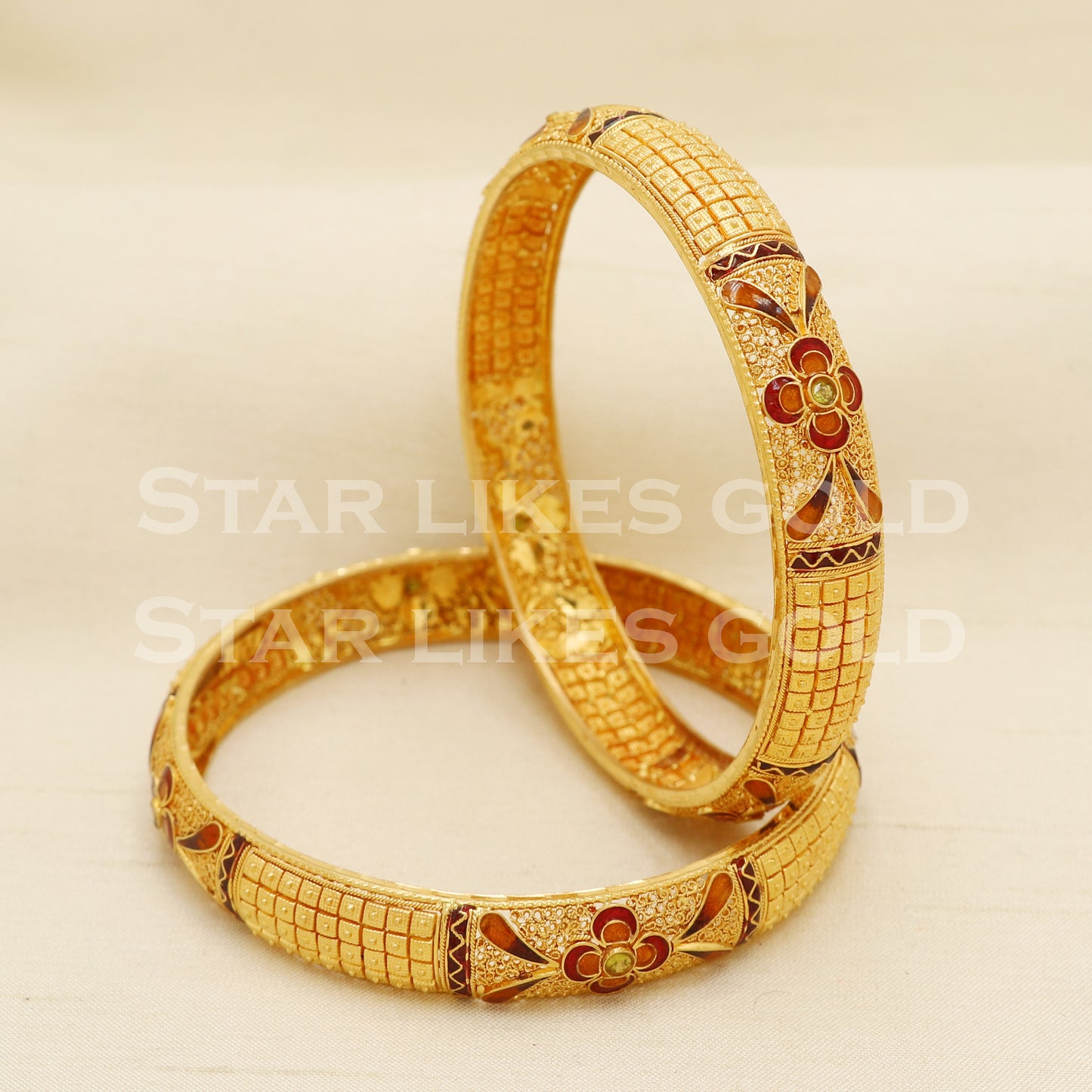 22 karat 22k gold Bangle Bracelet Jewelry, PR1597