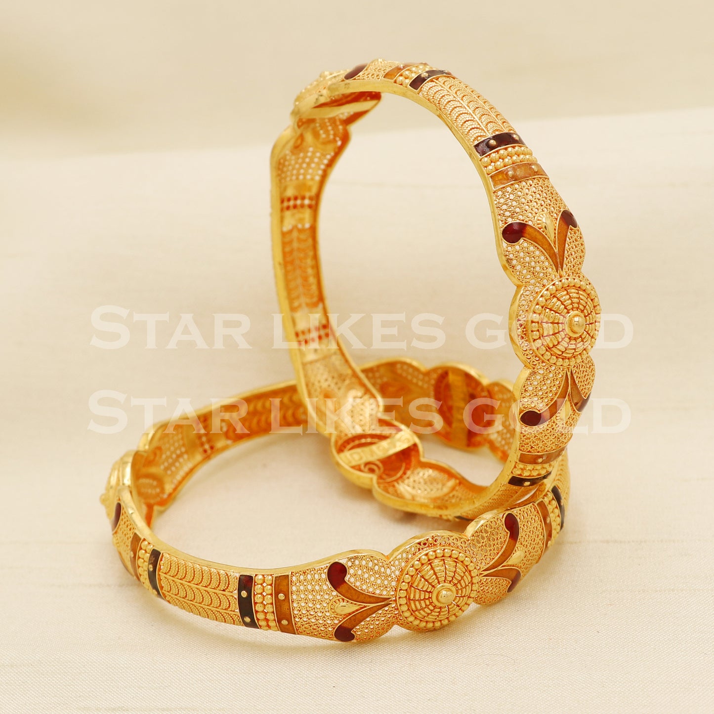 22 karat 22k gold Bangle Bracelet Jewelry, PR1598