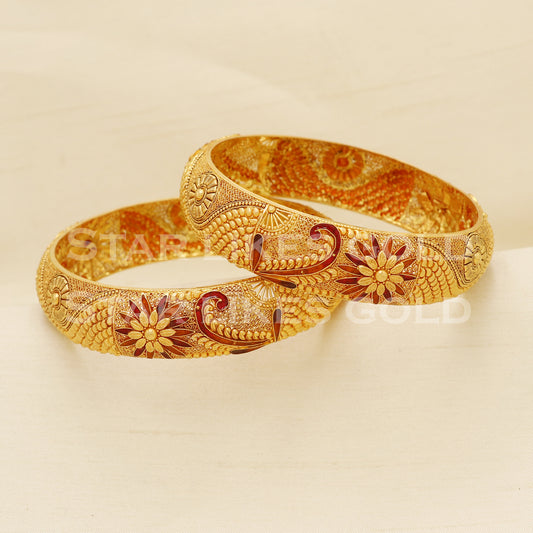 22 karat 22k gold Bangle Bracelet Jewelry, PR1599