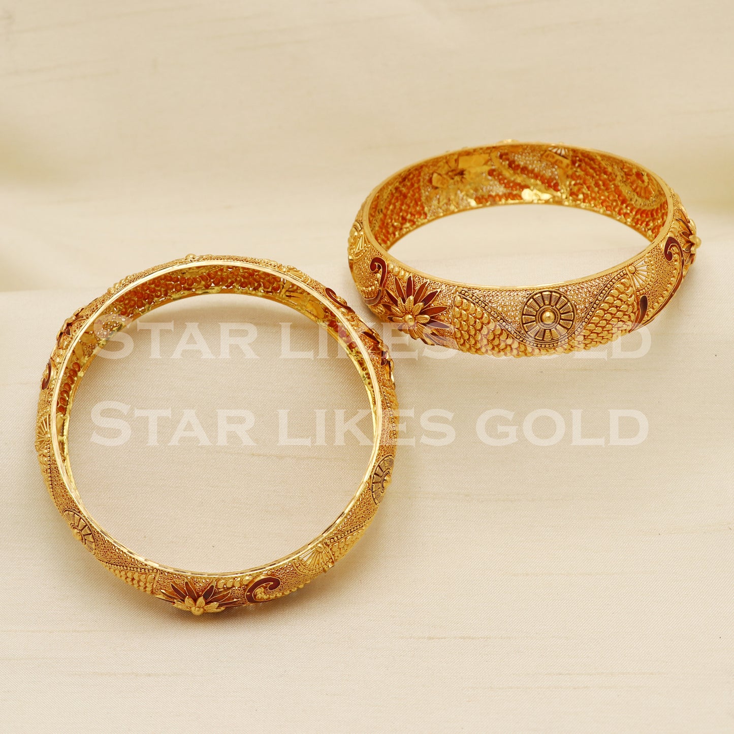 22 karat 22k gold Bangle Bracelet Jewelry, PR1599