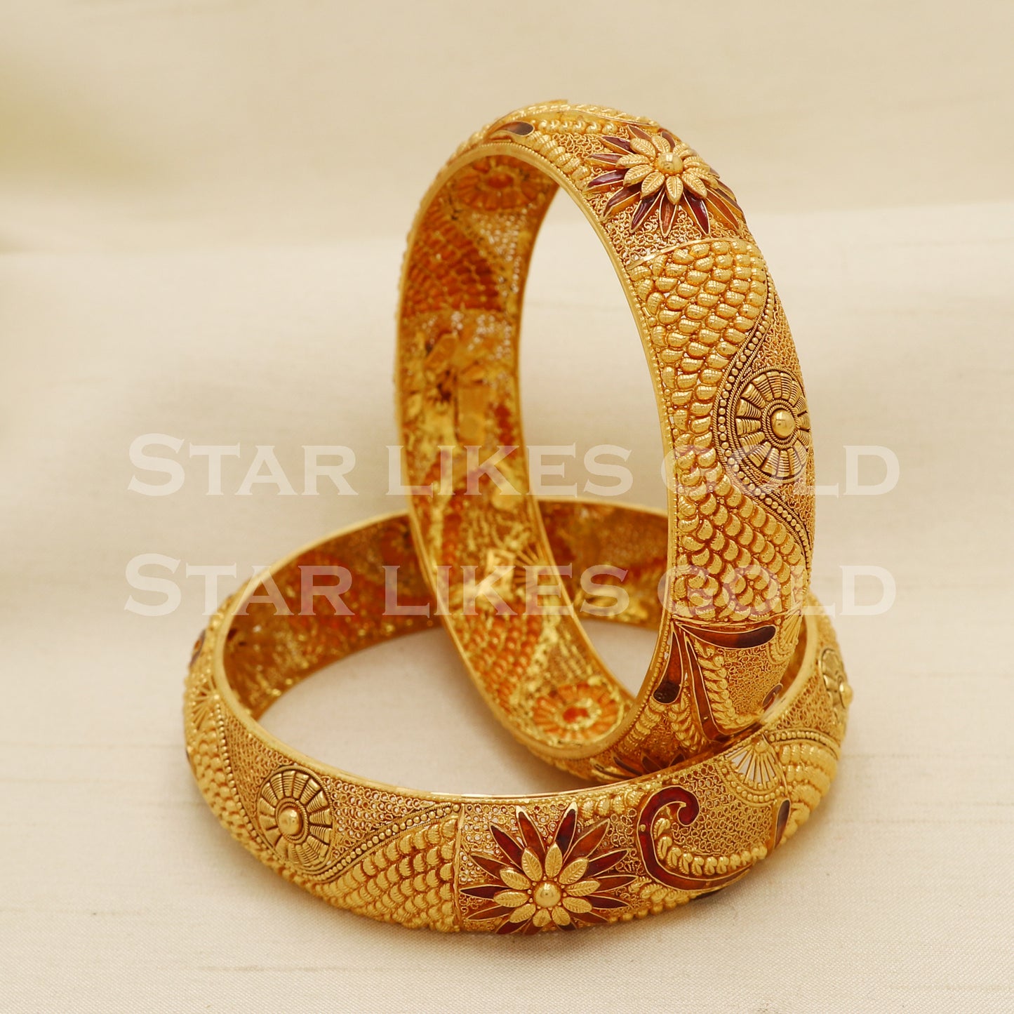 22 karat 22k gold Bangle Bracelet Jewelry, PR1599