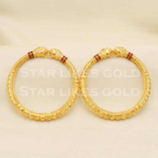 22 karat 22k gold Bangle Bracelet Jewelry, PR1604