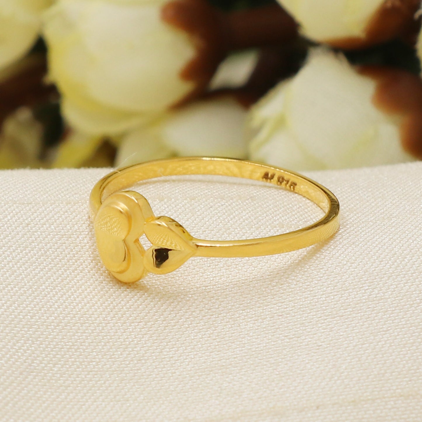 Beautiful 22K Solid Yellow Gold Ring Genuine Hallmarked 916 Handcrafted  All Ring Size