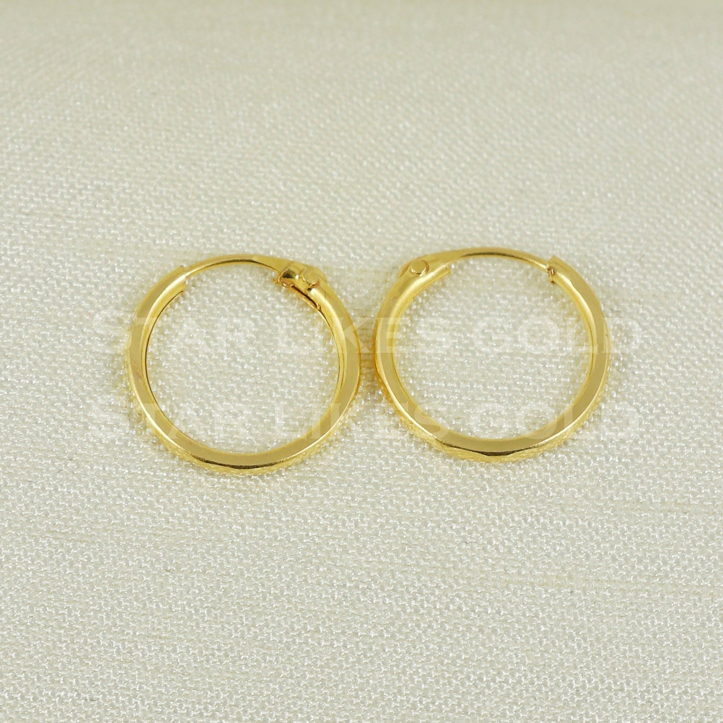 18 karat 18k gold bali hoop earrings jewelry