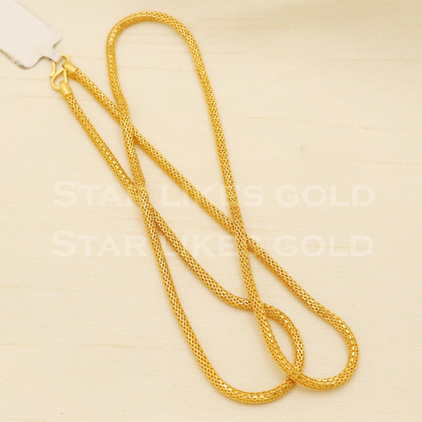Stunning 22k Gold Hallmark Flexible Mesh Style Neckpiece, B1426