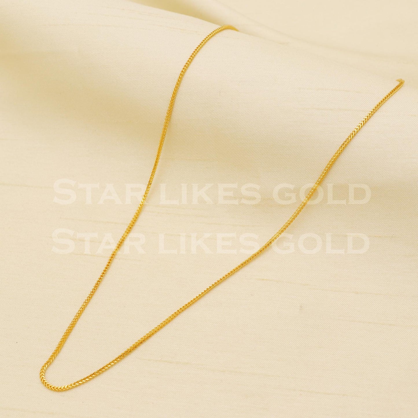 22k 22KT GOLD chain necklace Handmade fine Jewelry, B1434