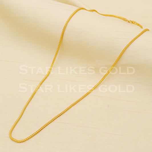 22k 22KT GOLD chain necklace Handmade fine Jewelry, B1438
