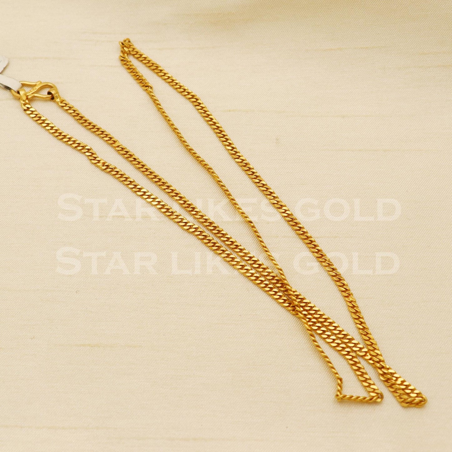 18k Hallmark Gold Classic Curb Link Chain for Men & Women, B1453