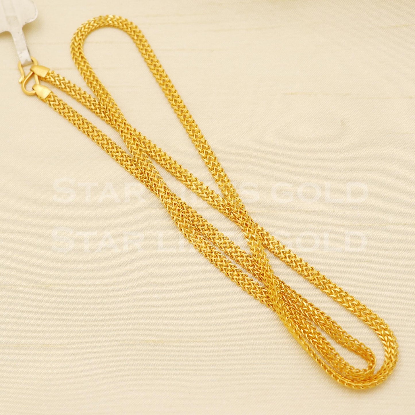 22k Hallmark Gold Heavy Franco Link Chain for Daily Wear, B1424